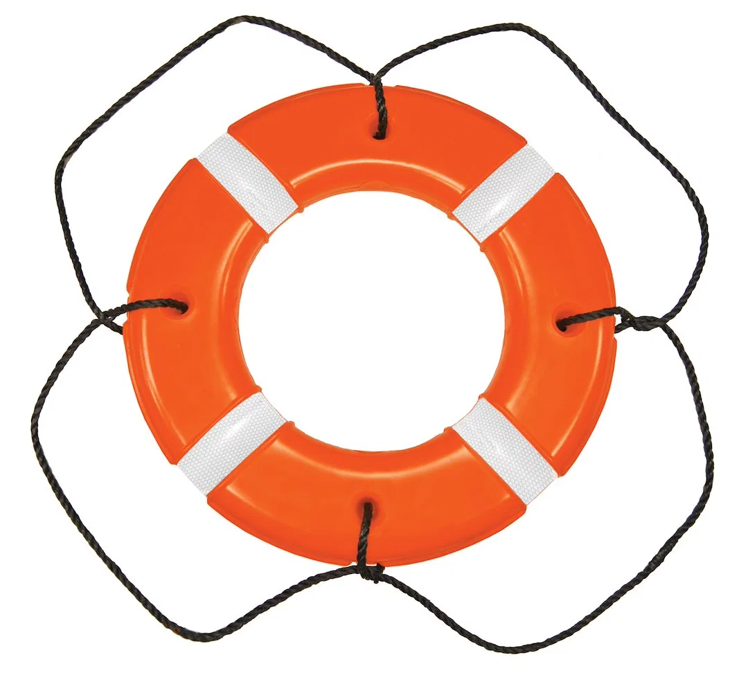 571 – TAYLOR MADE PFD - Personal Floatation Device, Life Buoy 30 Inch Diameter Ring With Sewn In Beckets To Secure Gr...